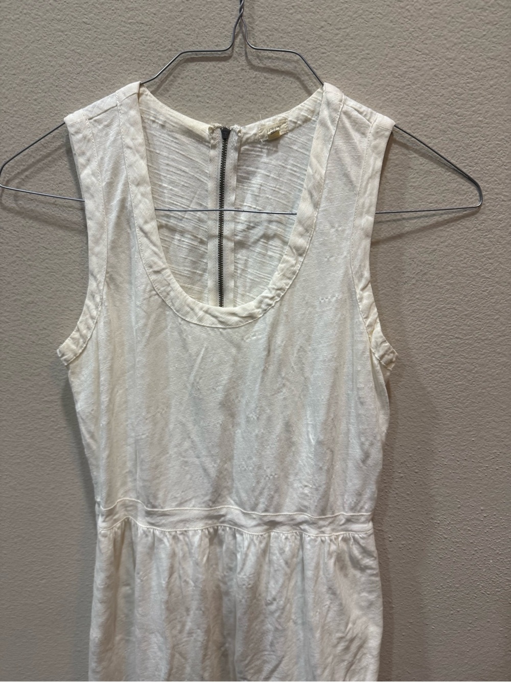 J. Crew White Eyelet Tank Top Dress - Picture 3 of 8